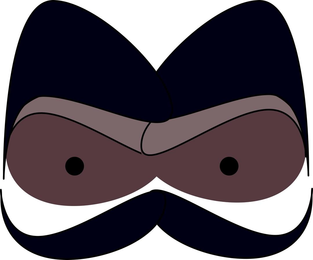 face with mustaches png transparent