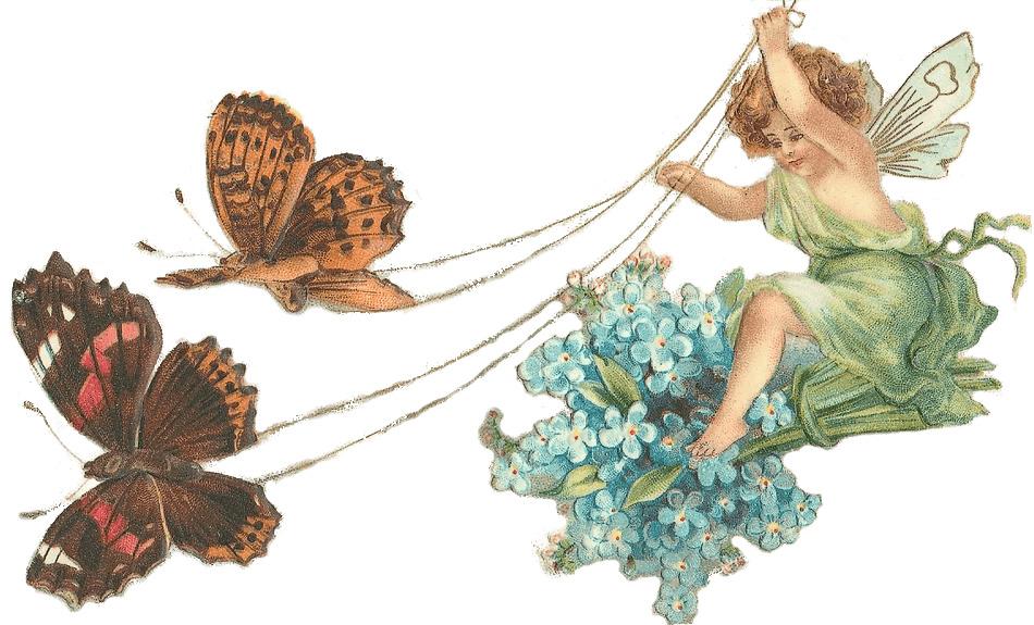 Fairy With Butterflies png transparent
