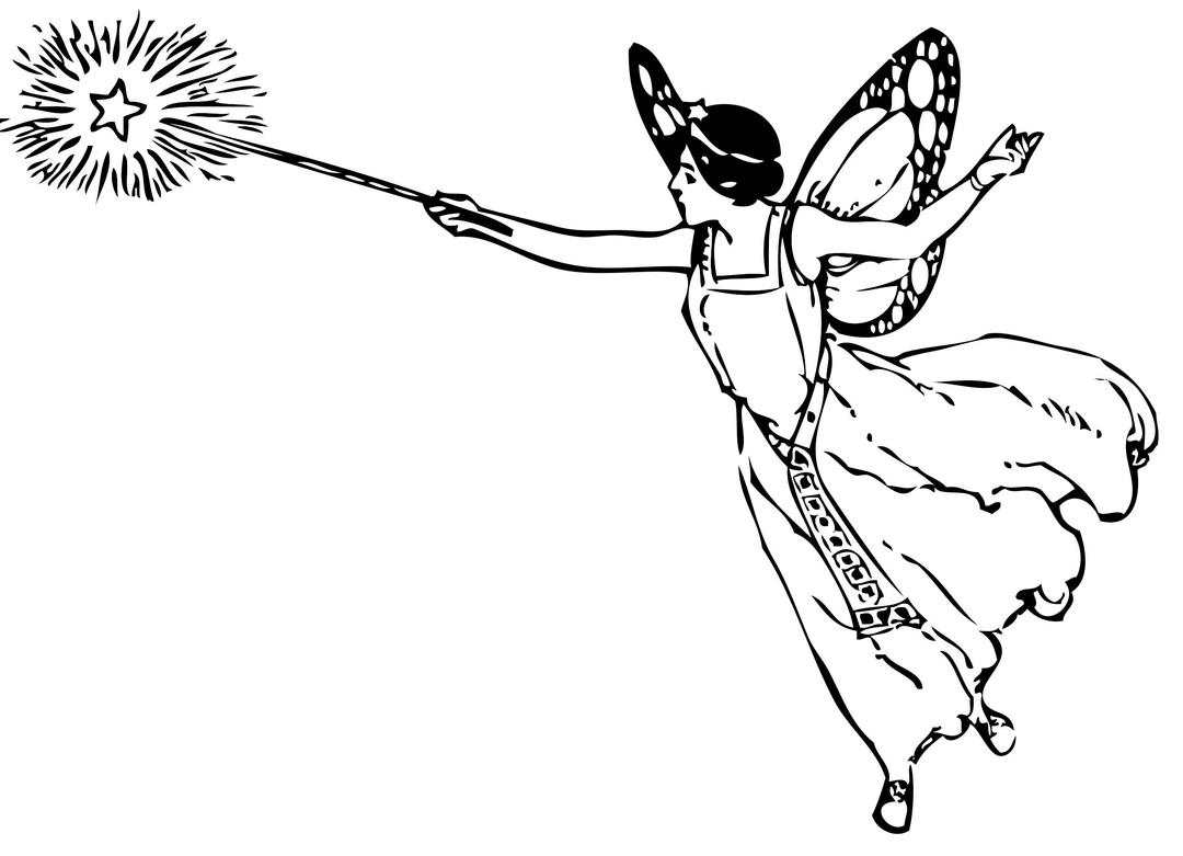 Fairy With Wand png transparent