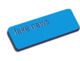 Fake News Blue Button png transparent