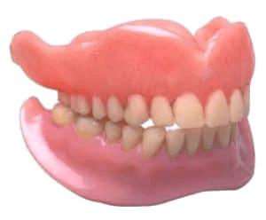 False Teeth Lower and Upper Denture png transparent