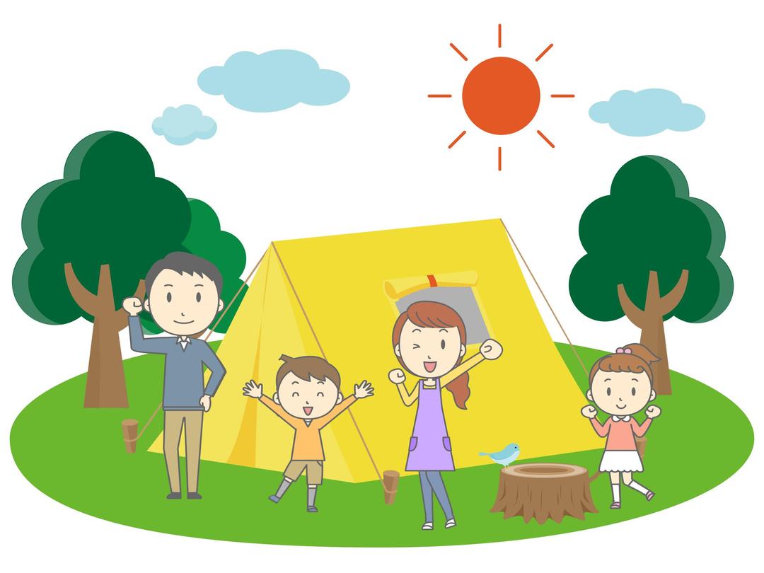 Family Camping png transparent