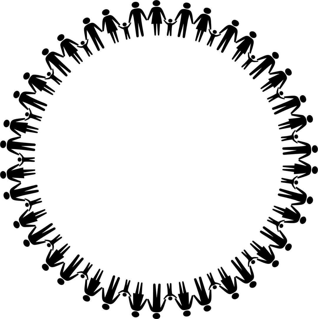 Family Holding Hands Circle png transparent