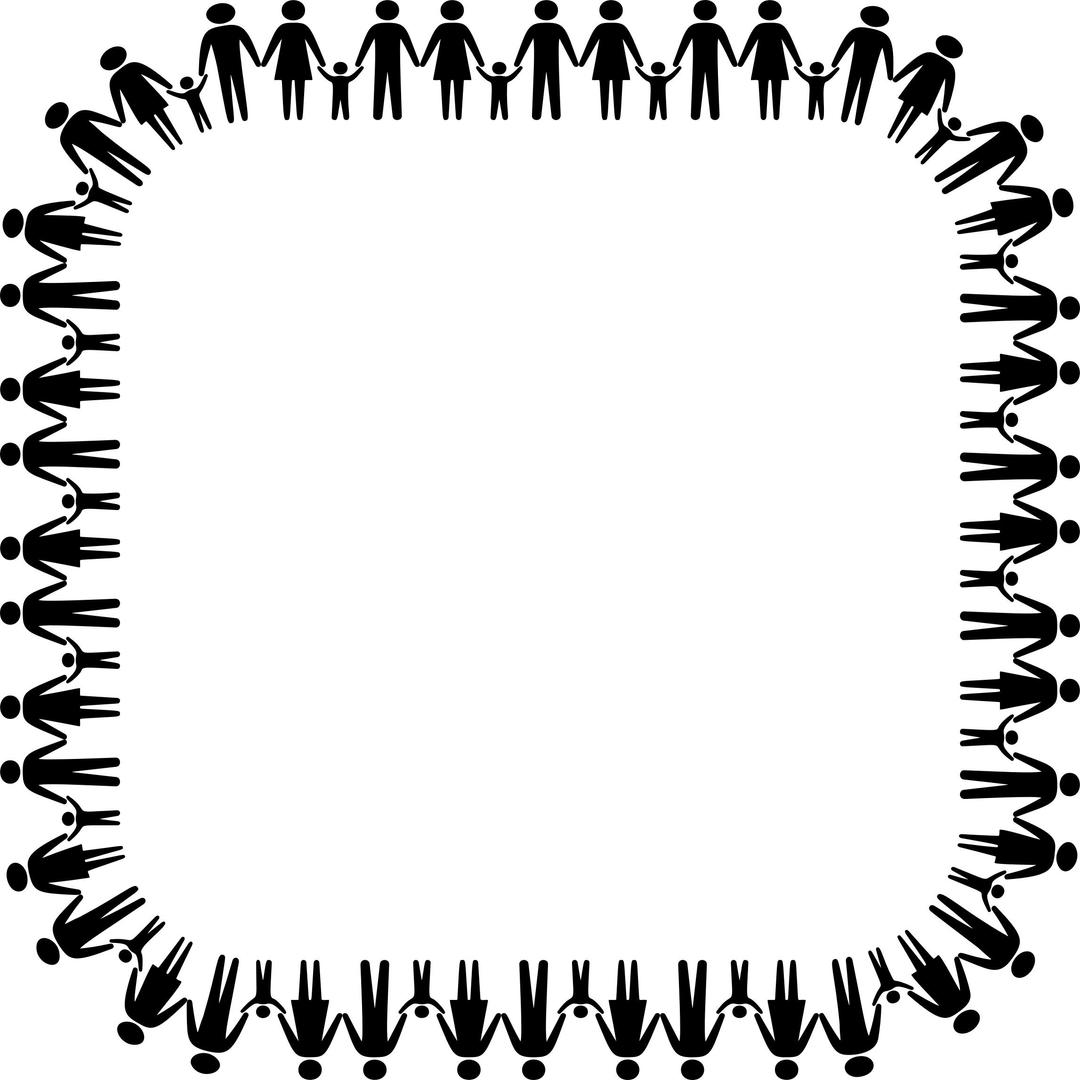 Family Holding Hands Square png transparent