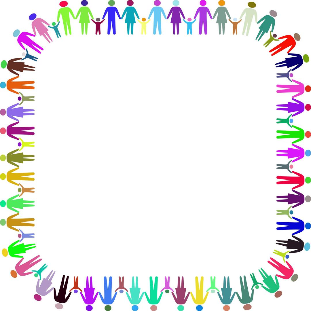 Family Holding Hands Square Prismatic png transparent