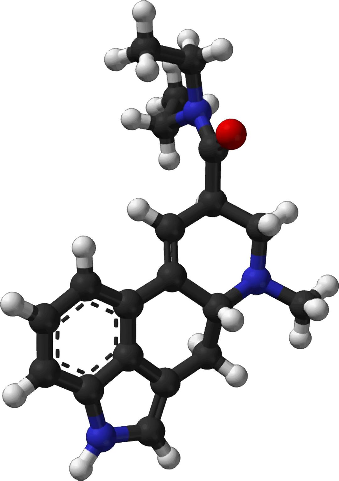 Famous (and infamous) molecules 13 - LSD png transparent