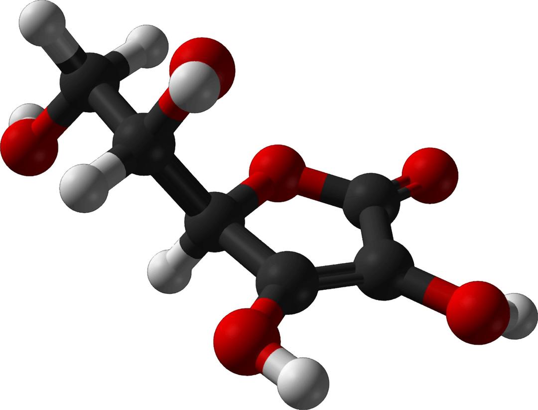 Famous (and infamous) molecules 2 - vitamin C png transparent