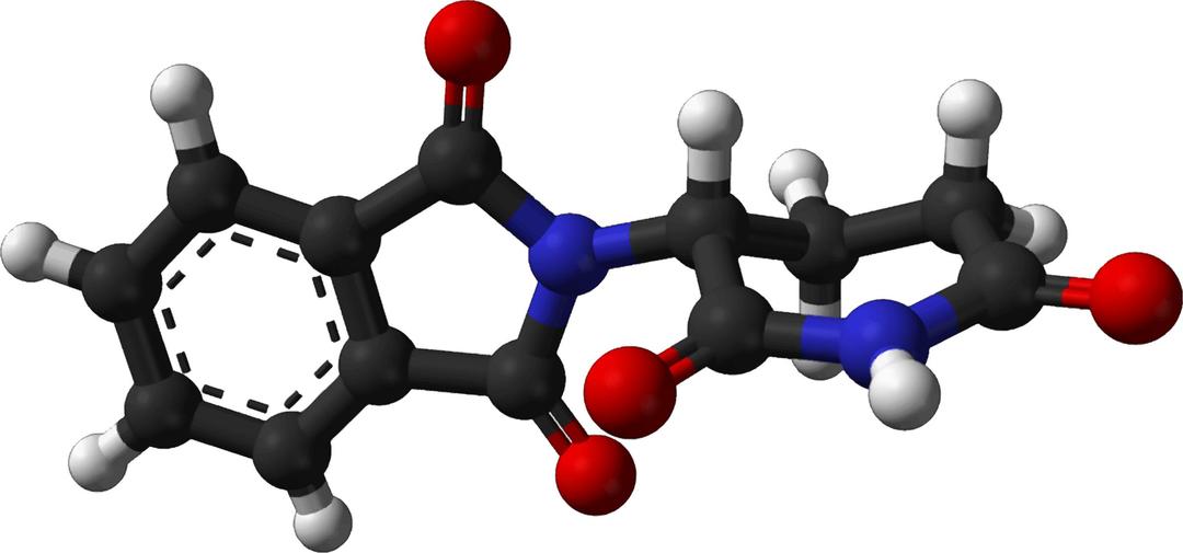Famous (and infamous) molecules 20 - R-thalidomide png transparent
