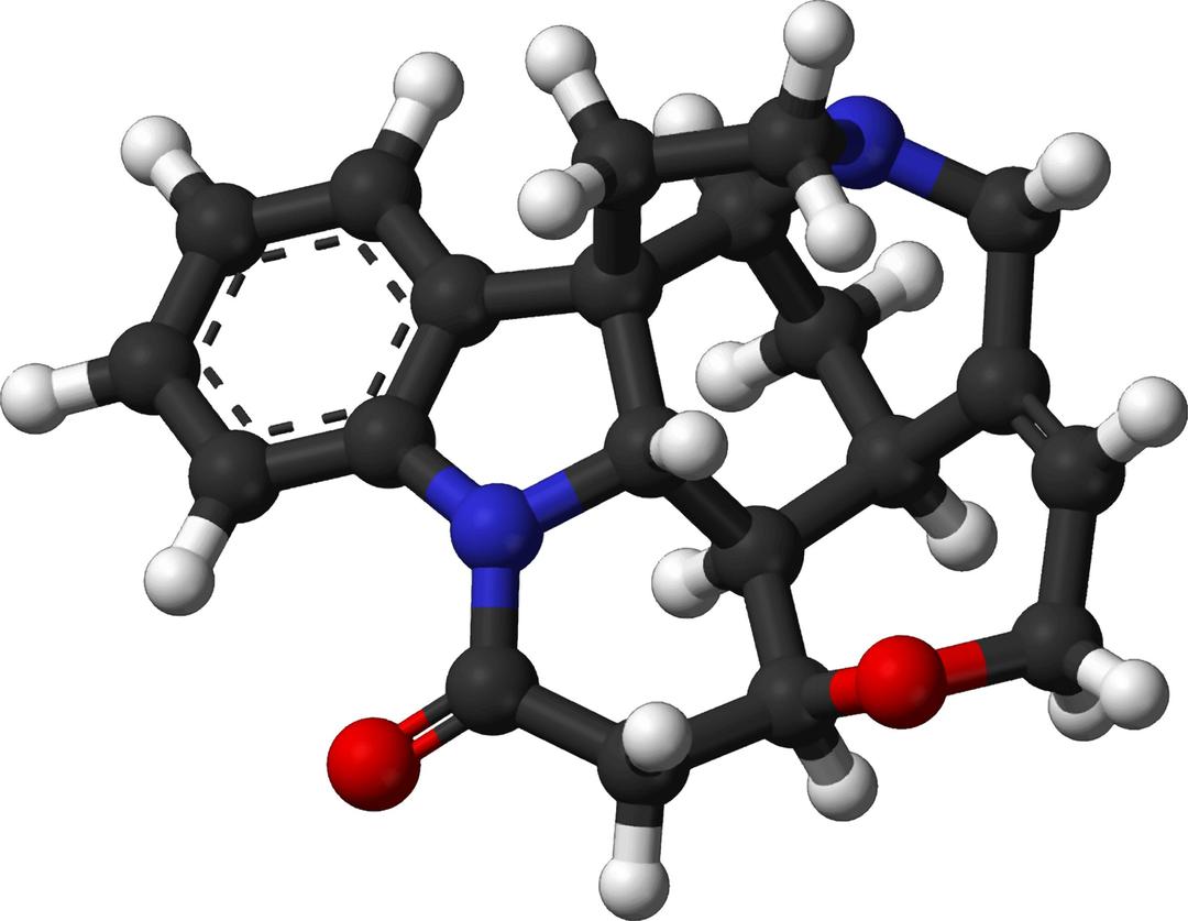 Famous (and infamous) molecules 24 - strychnine png transparent
