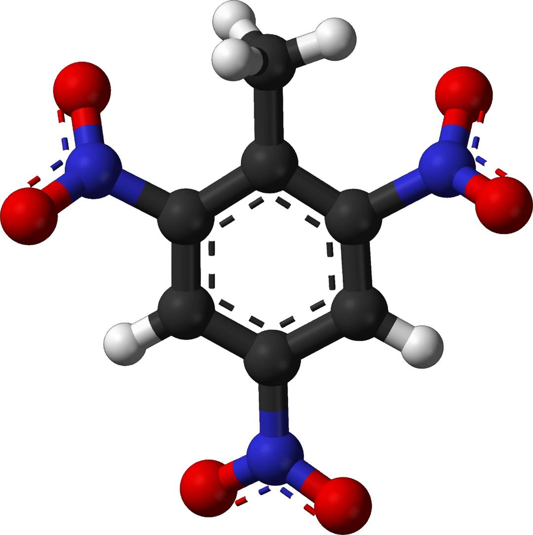 Famous (and infamous) molecules 27 - TNT png transparent