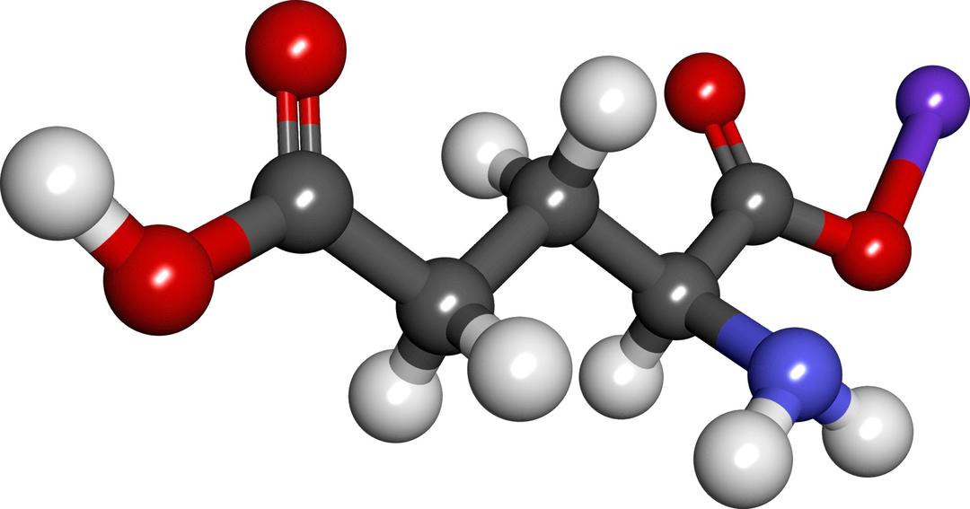 Famous (and infamous) molecules 32 - monosodium glutamate png transparent