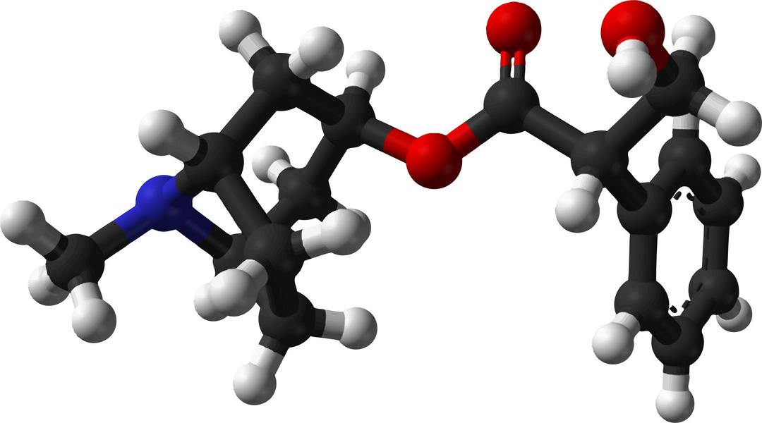 Famous (and infamous) molecules 36 - L-atropine png transparent