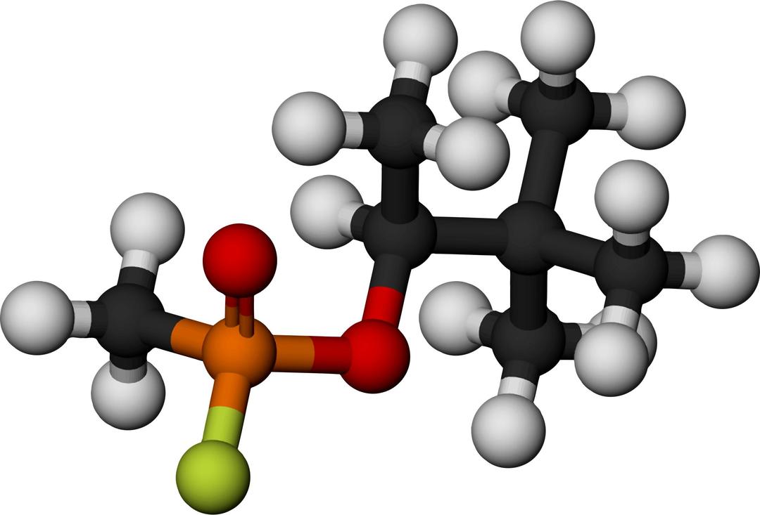 Famous (and infamous) molecules 40 - soman png transparent