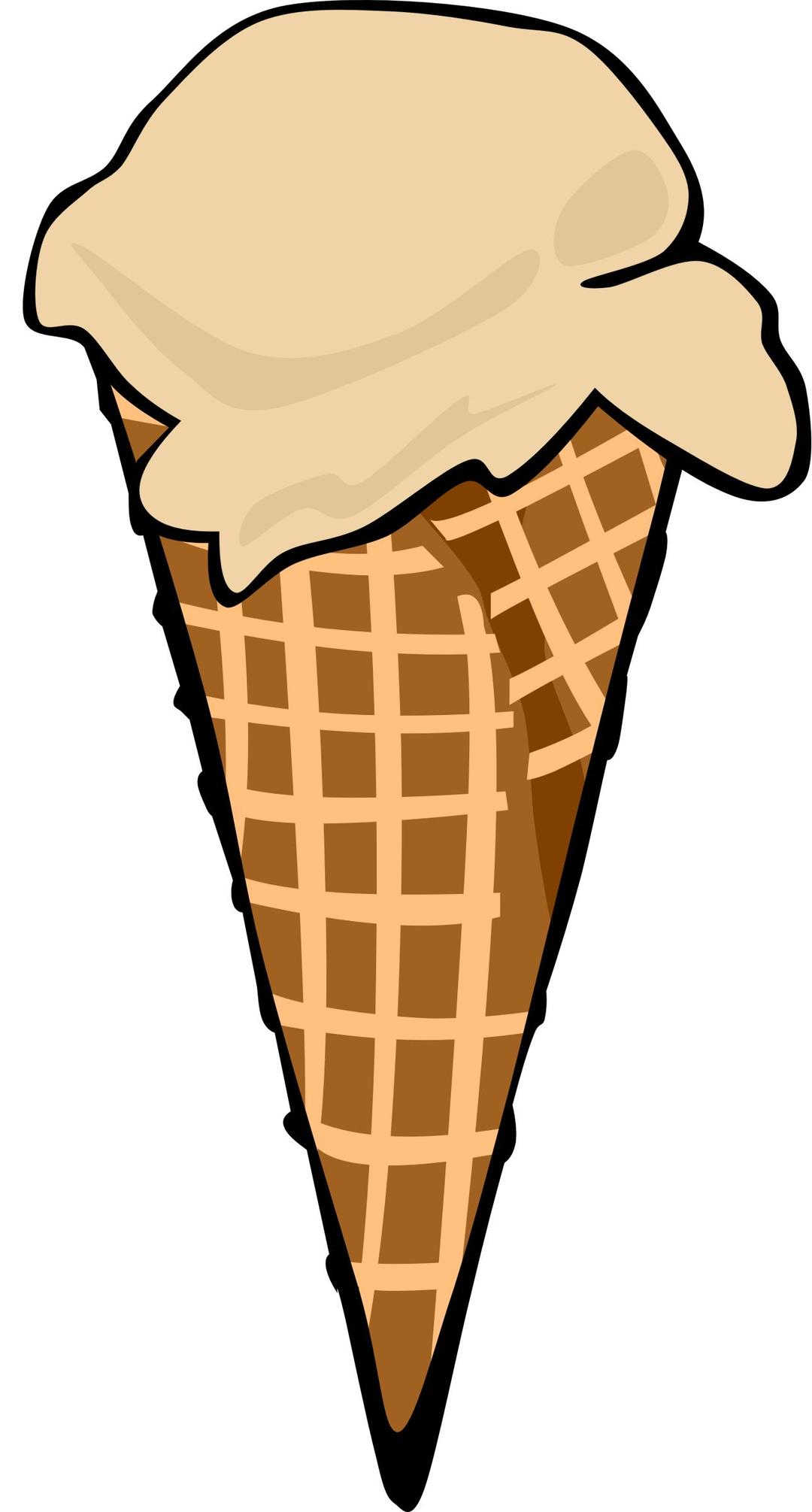 Fast Food, Desserts, Ice Cream Cones, Waffle, Single png transparent