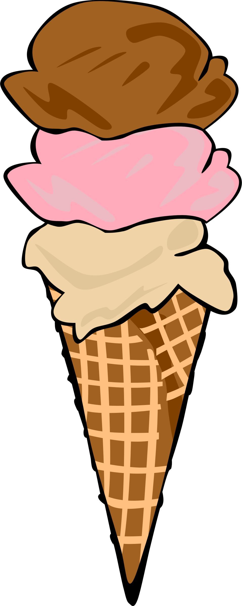 Fast Food, Desserts, Ice Cream Cones, Waffle, Triple png transparent