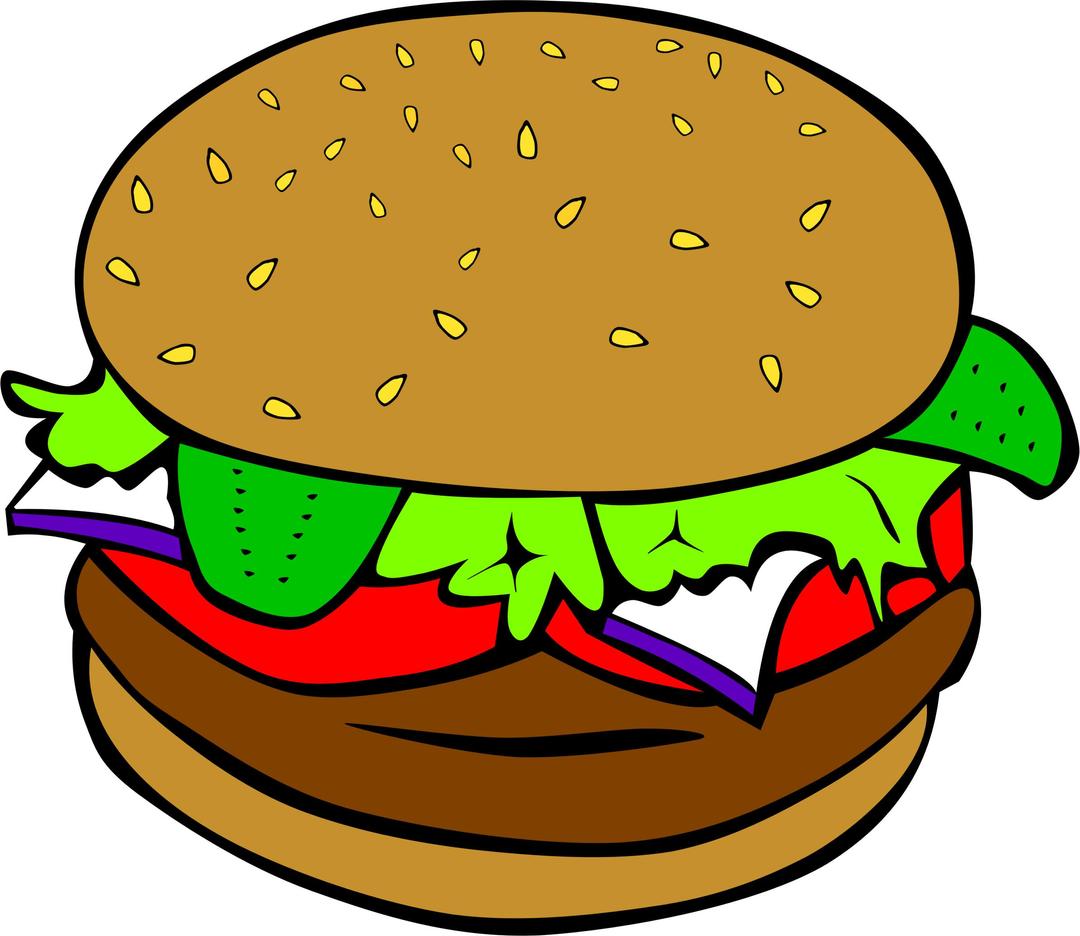 Fast Food, Lunch-Dinner, Hamburger no cheese png transparent