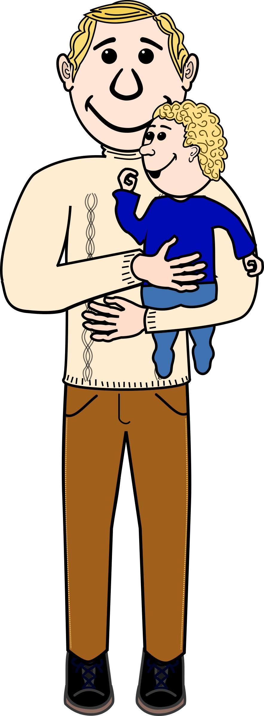 father and child png transparent