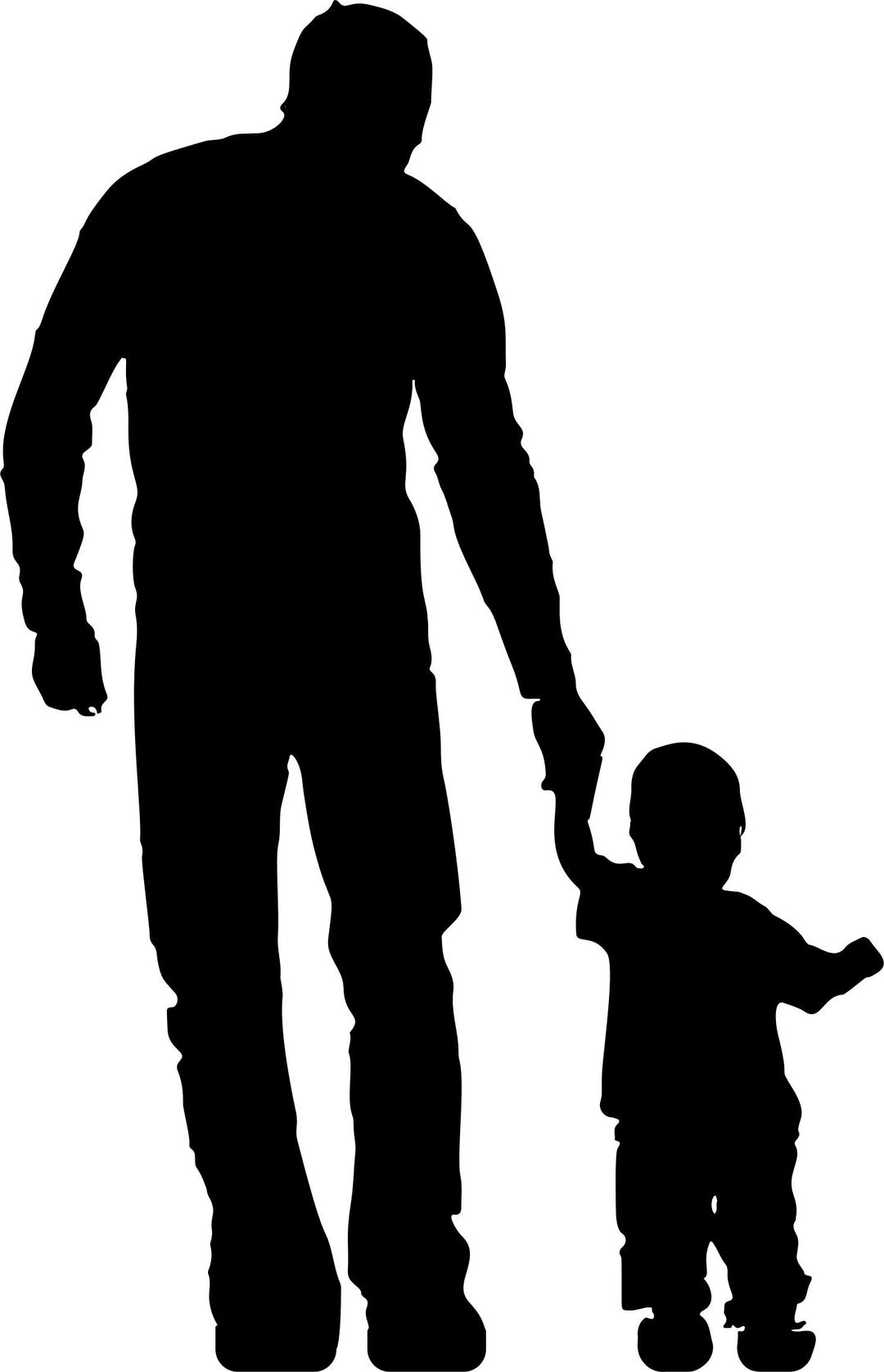 Father And Toddler Silhouette png transparent