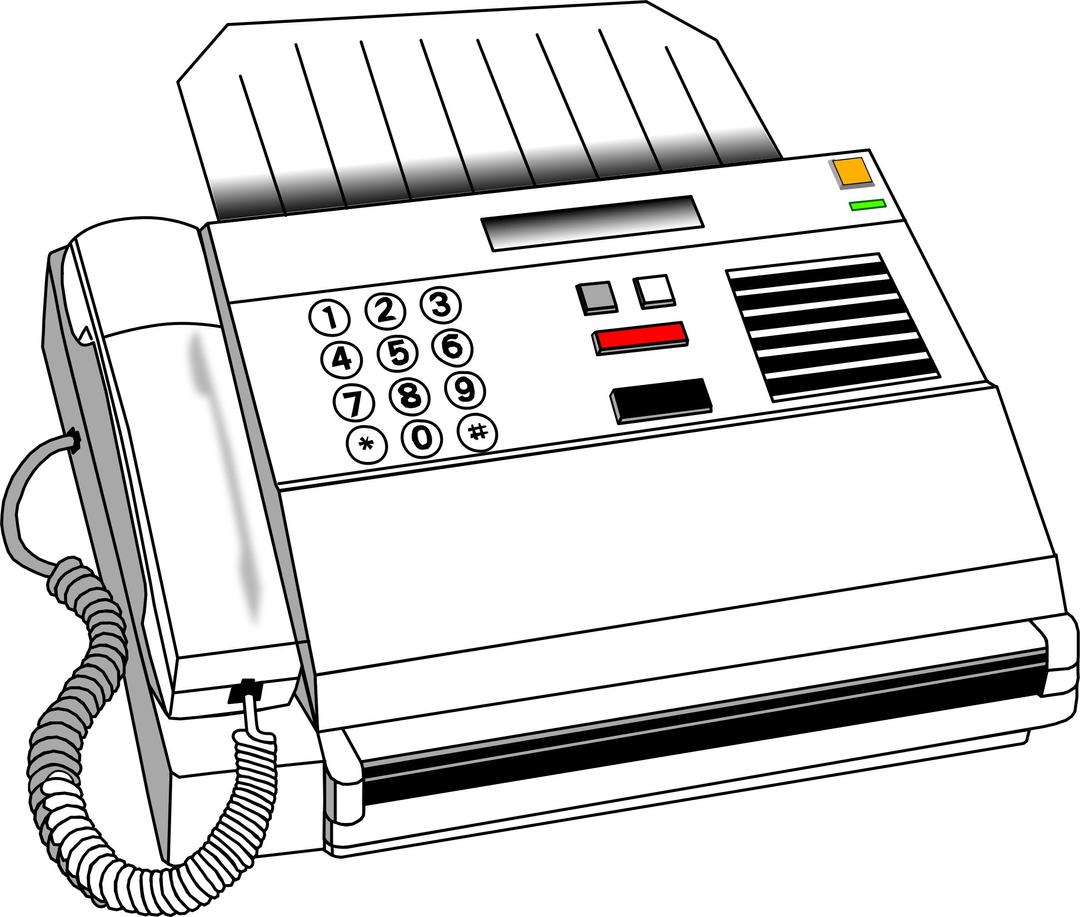 fax machine png transparent