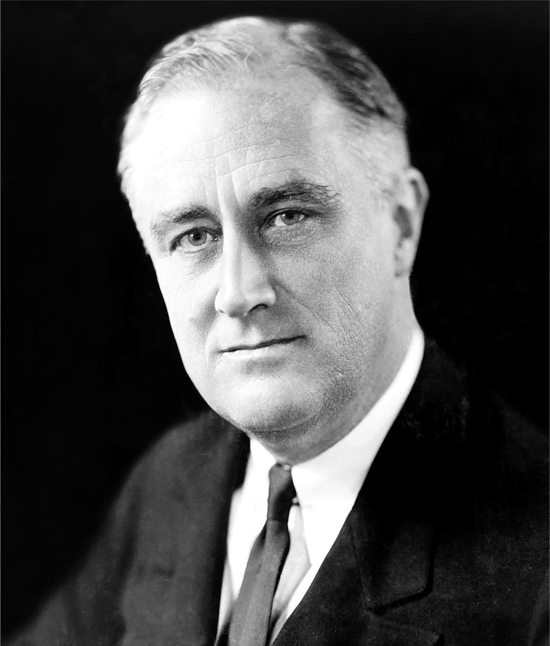 FDR (Franklin Delano Roosevelt) Portrait png transparent