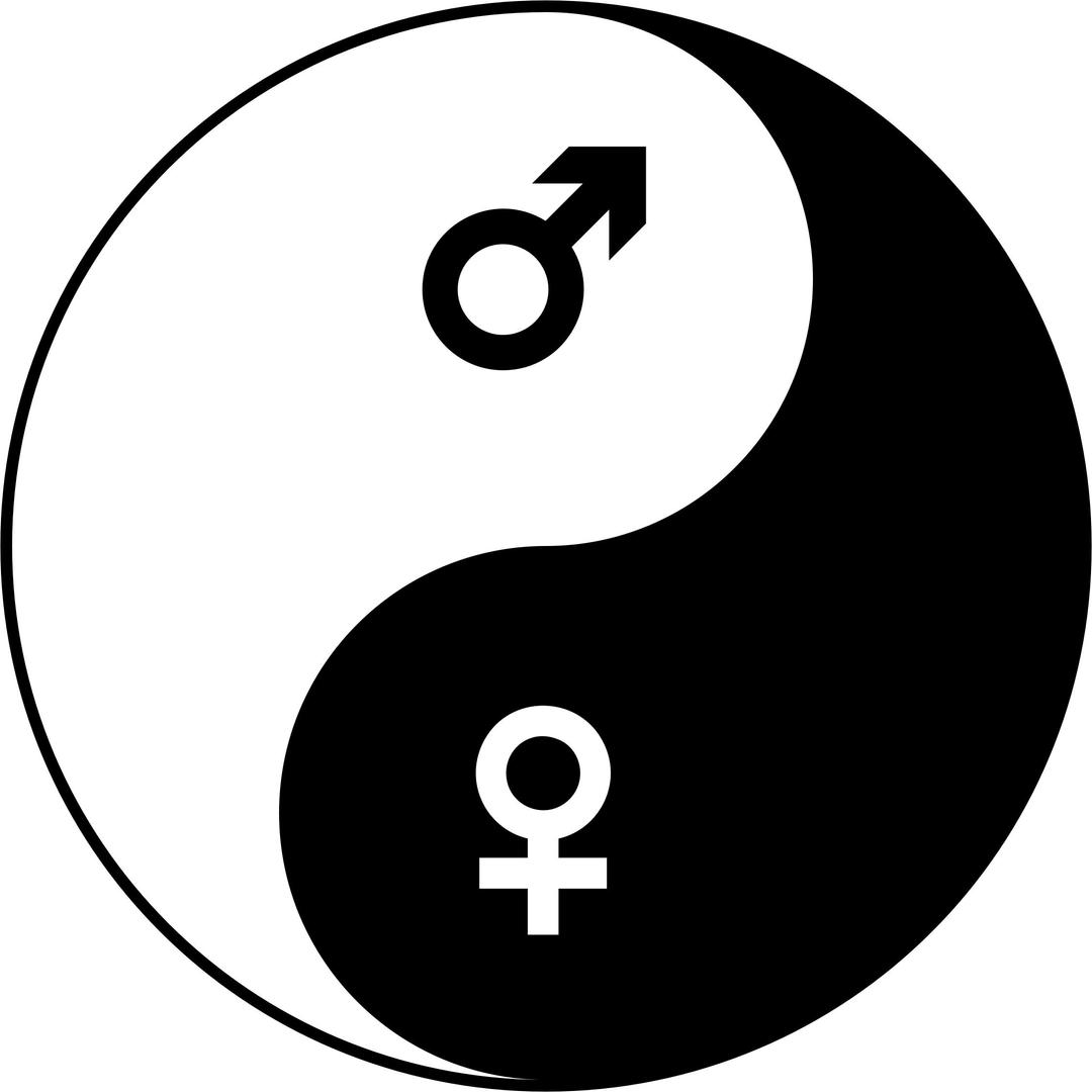 Female And Male Symbols Yin Yang png transparent