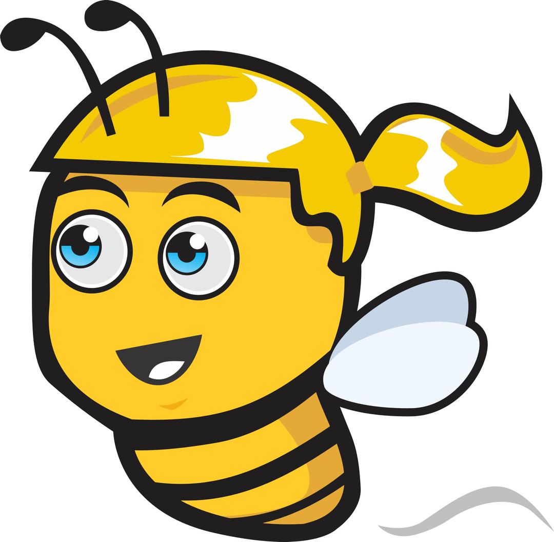 Female Bee png transparent