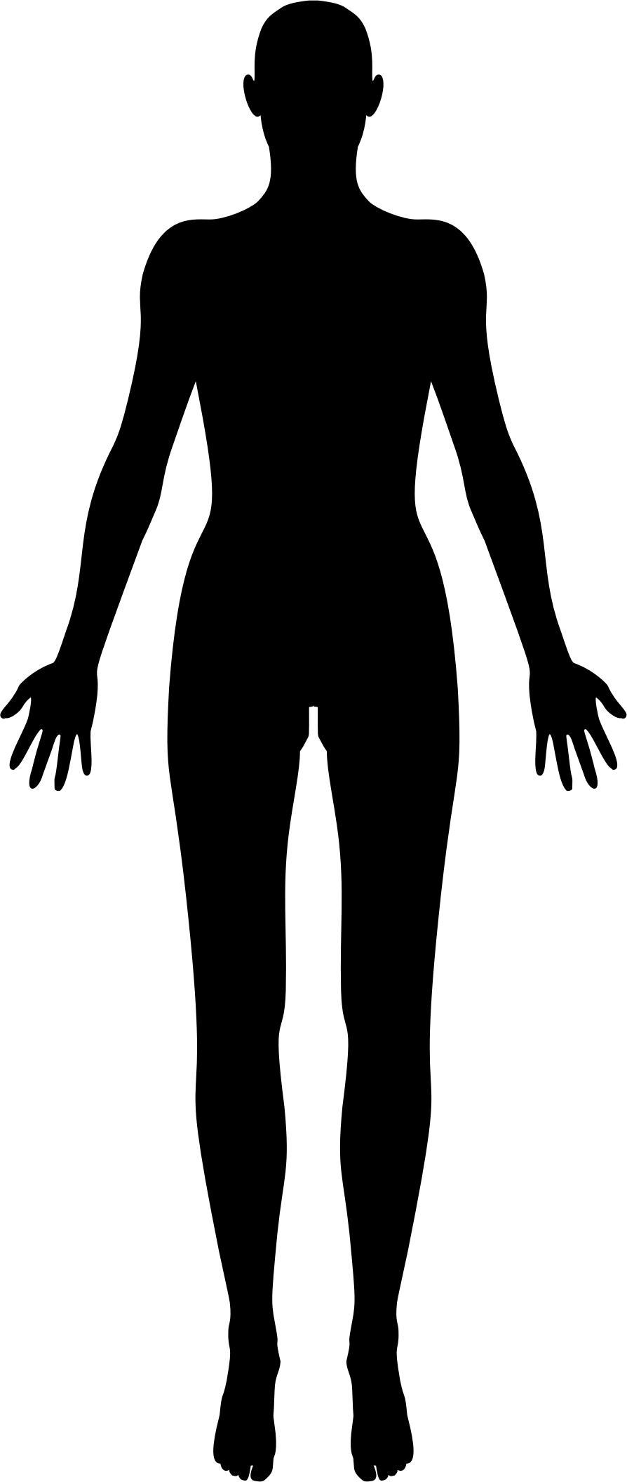 Female Body Silhouette png transparent