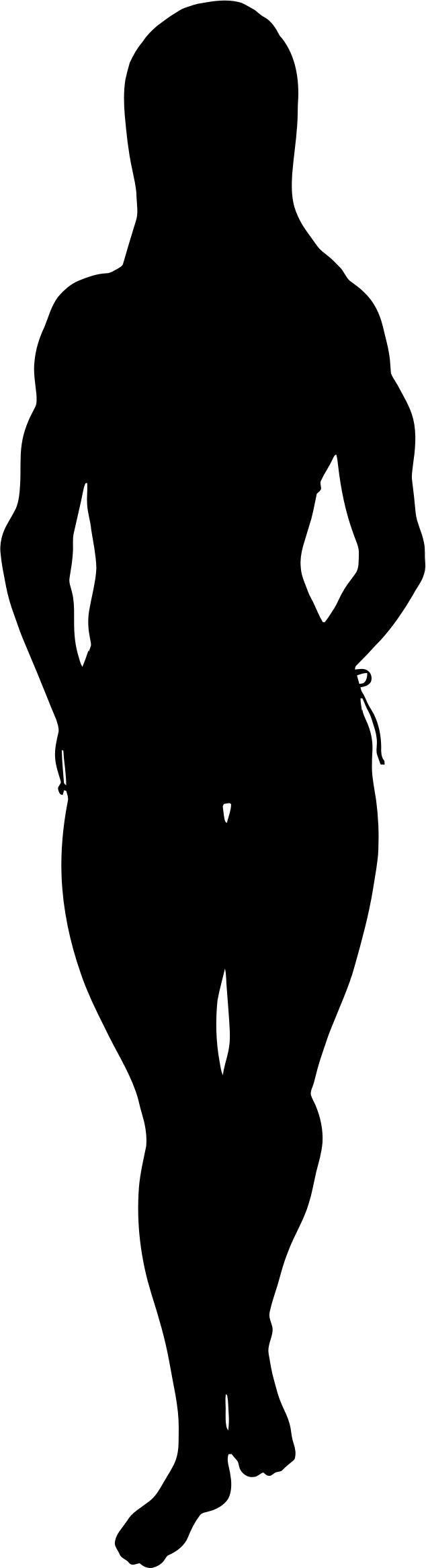 Female Bodybuilder Silhouette png transparent