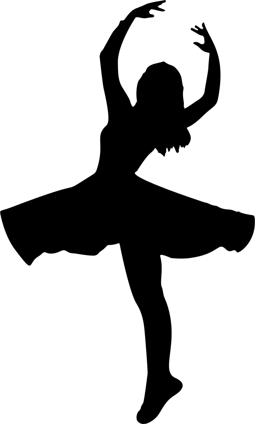 Female Dancer Silhouette png transparent
