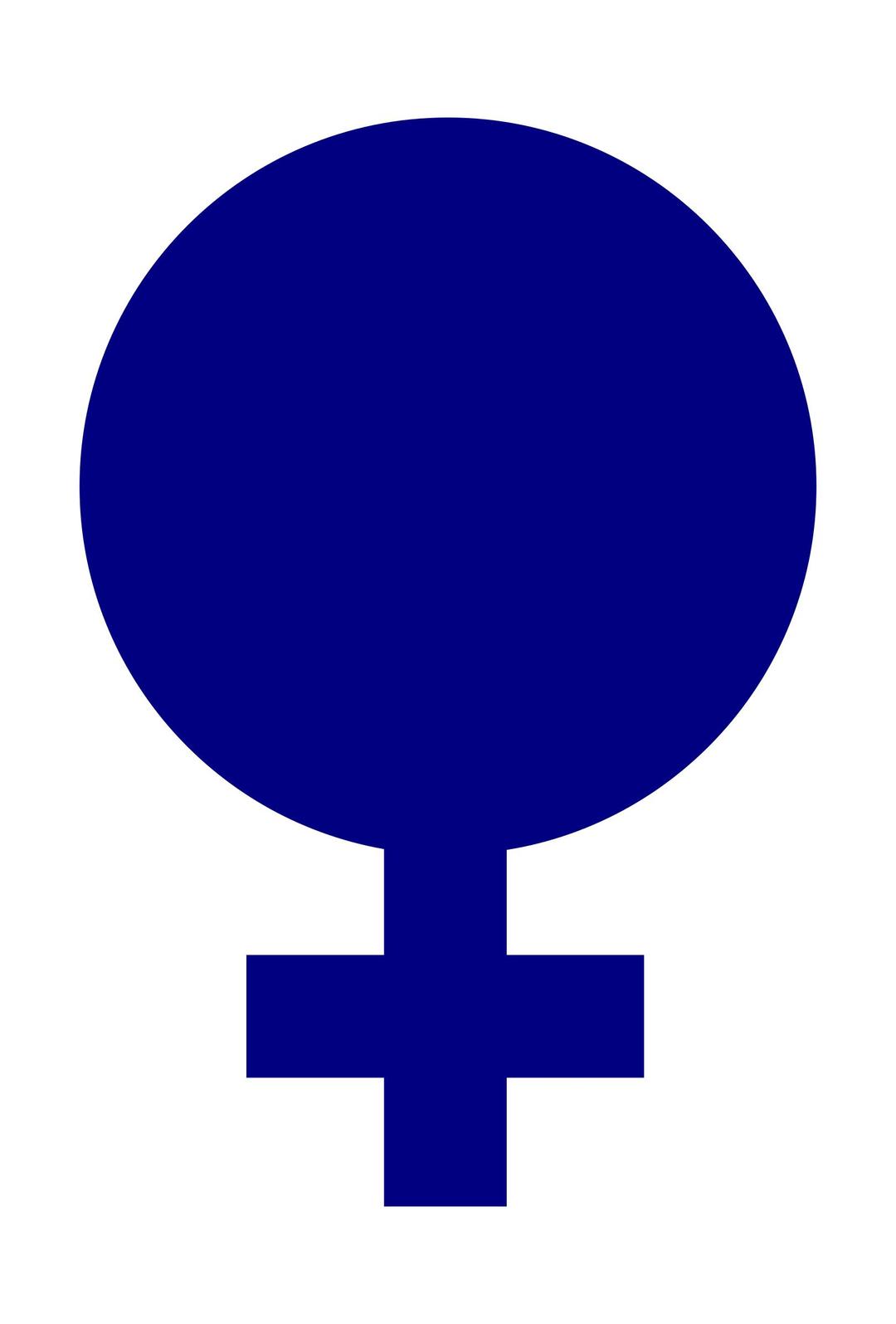 female gender symbol filled png transparent