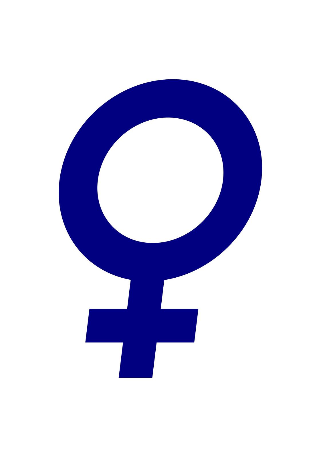 female gender symbol italic png transparent
