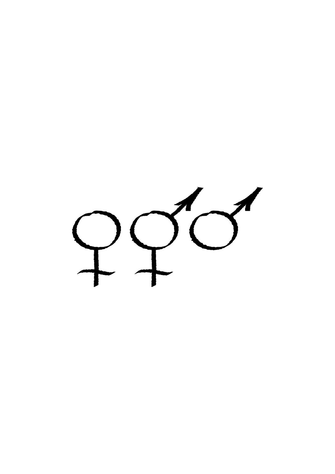 Female / Male Symbols png transparent