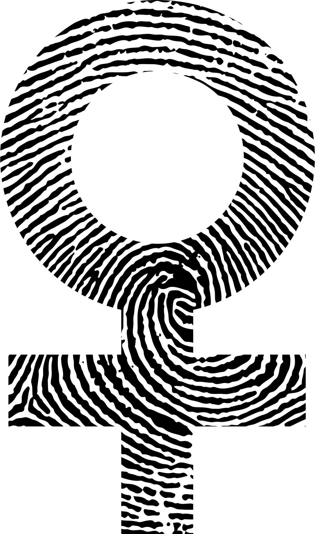 Female Symbol Fingerprint png transparent