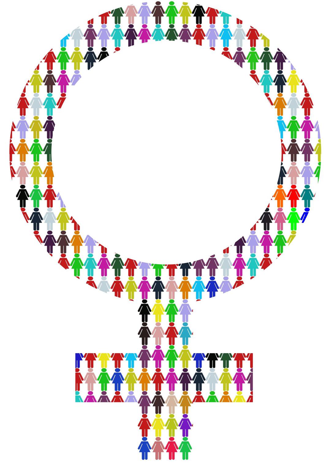 Female Symbol - Multicolour png transparent