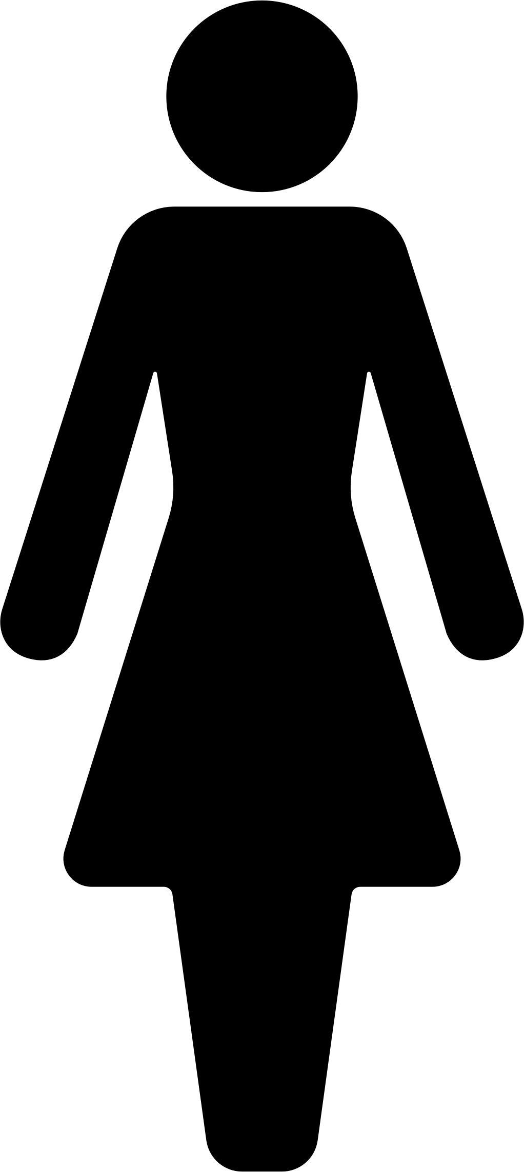 Female Symbol Silhouette png transparent