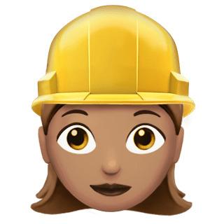 Female Worker Apple Emoji png transparent