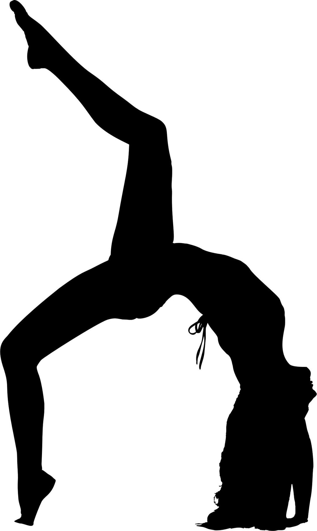 Female Yoga Pose Silhouette 10 png transparent
