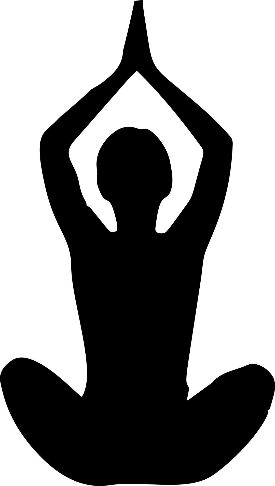 Female Yoga Pose Silhouette 16 png transparent