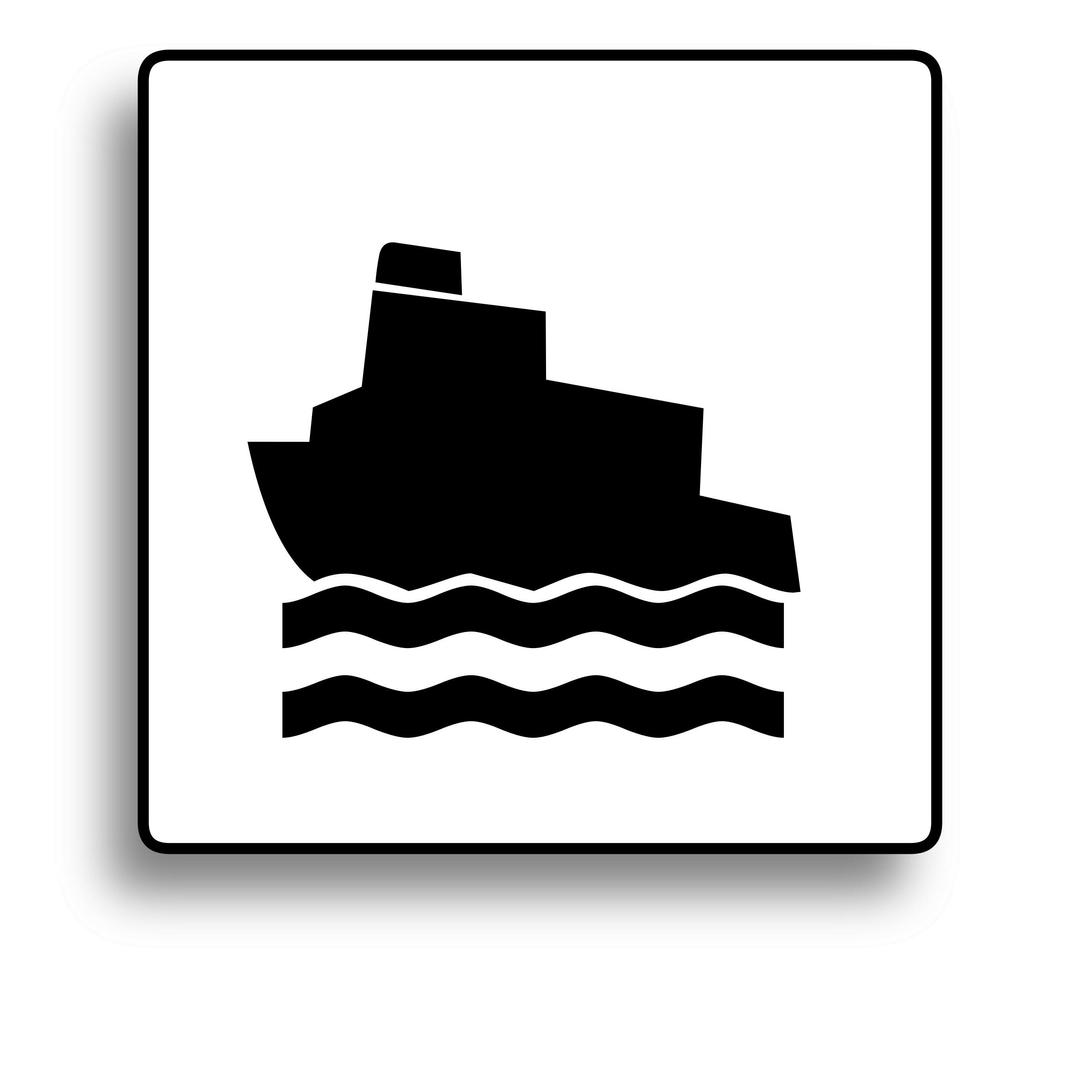 Ferry Icon for use with signs or buttons png transparent