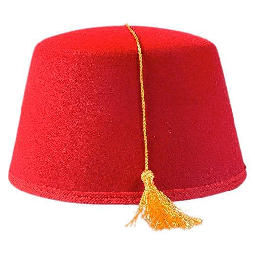 Fez With Gold Tassel png transparent