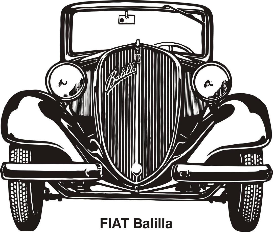Fiat Balilla, year 1937 png transparent