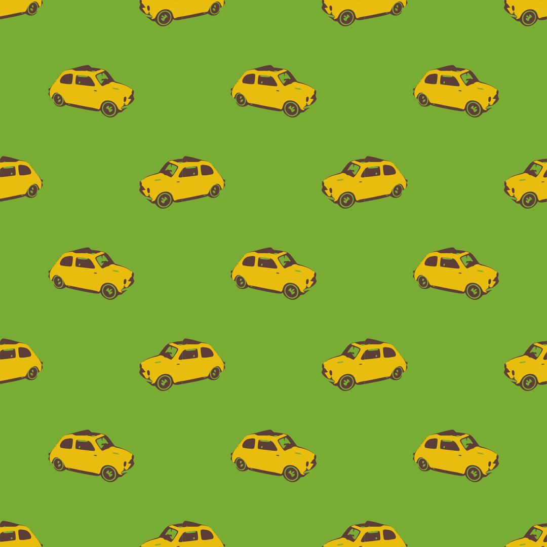 Fiat yellow-seamless pattern png transparent
