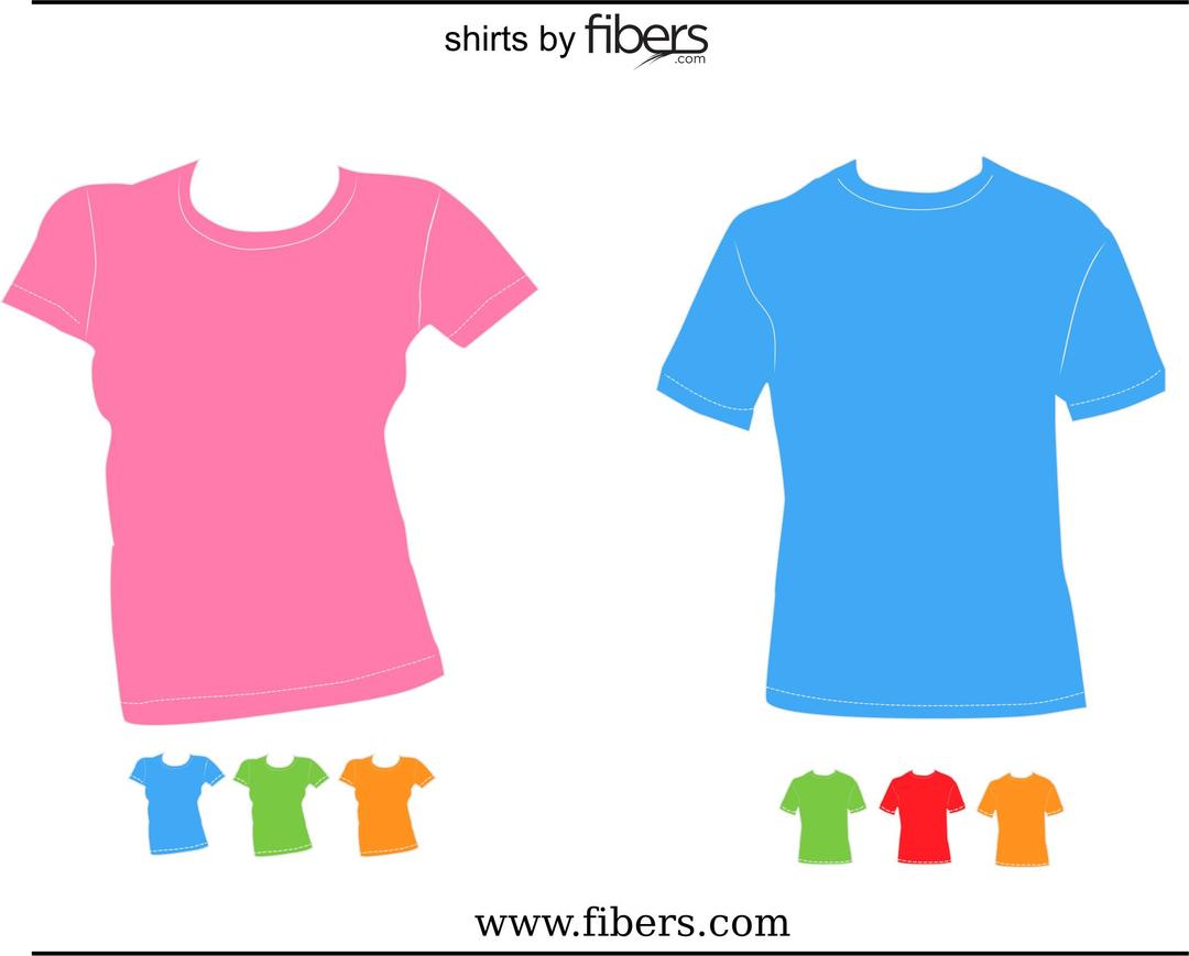 Fibers.com Vector T-Shirt Templates png transparent