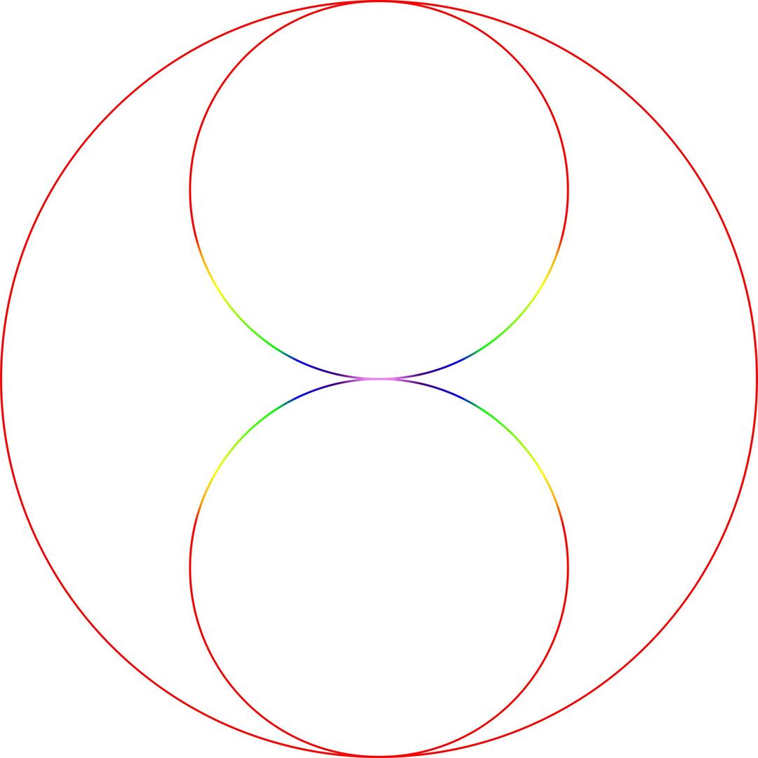 Fibonacci Circles png transparent