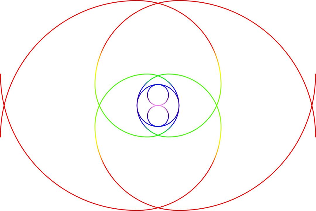 Fibonacci Quad Spiral png transparent