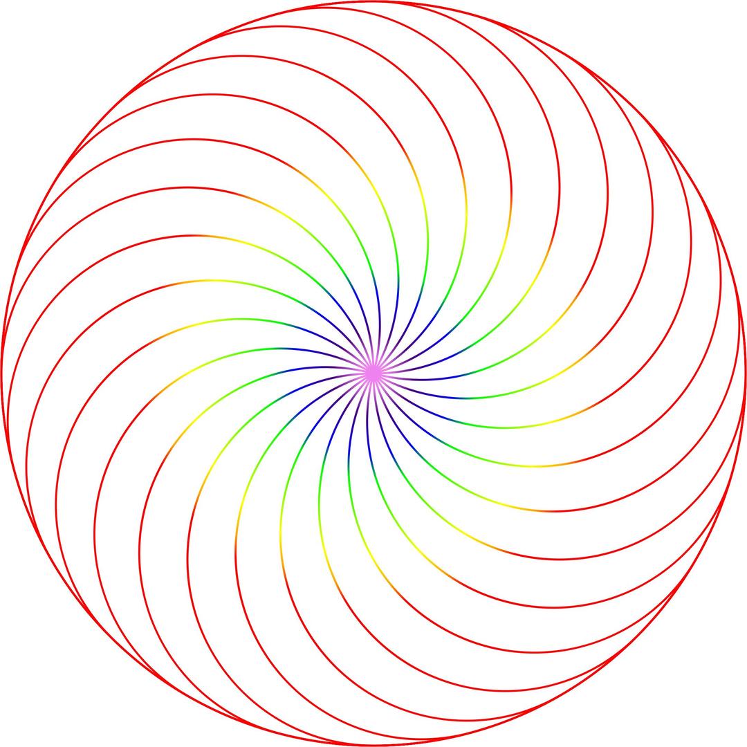 Fibonacci Spiral 3 png transparent