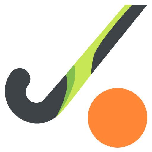 Field Hockey Emoji png transparent