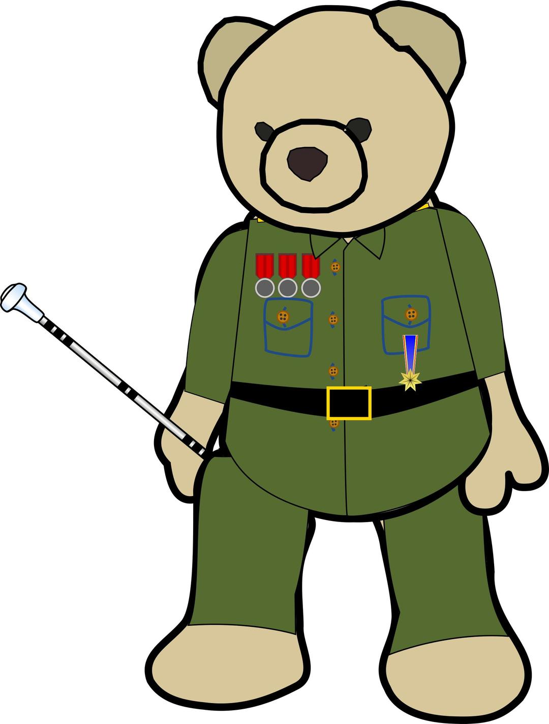 Field Marshal Teddy png transparent