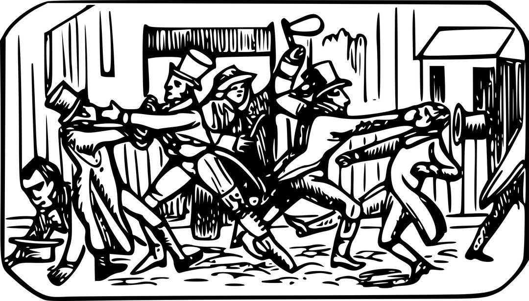 Fight in the Street png transparent