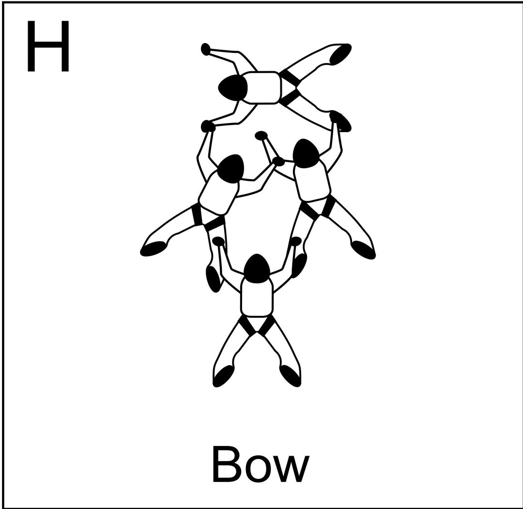 Figure H - Bow, Vol relatif à 4, Formation Skydiving 4-Way png transparent